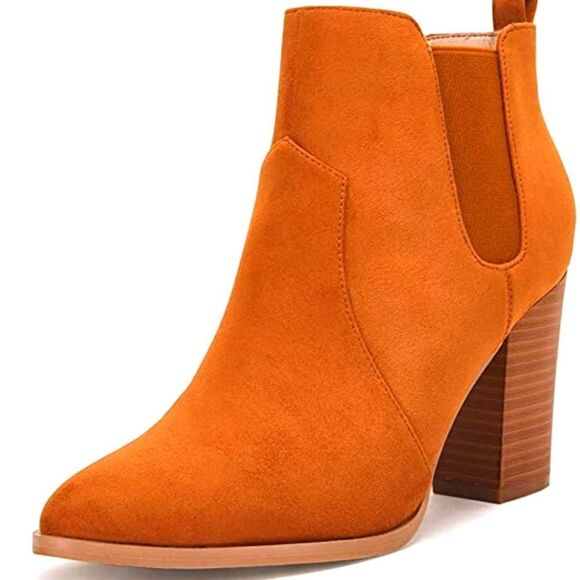 (71-1801)  Omysky Women's Pointed Toe Ankle Boot Sz 7 - Picture 1 of 11